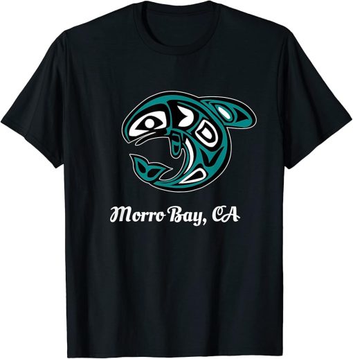 Morro Bay CA Native American Tribal Orca Killer Whale T-Shirt