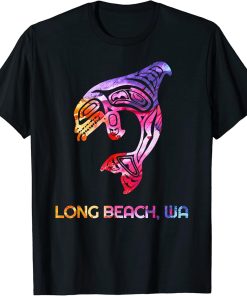 Tribal Long Beach WA Orca Killer Whale Native American T-Shirt